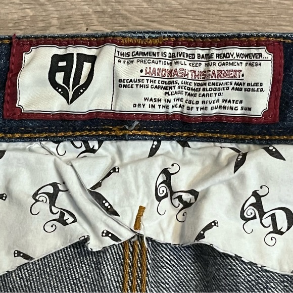 Artful Dodger mens Jeans Sz 33x31 Blue Straight Denim Hip Hop Skater Classiccore - Picture 6 of 15